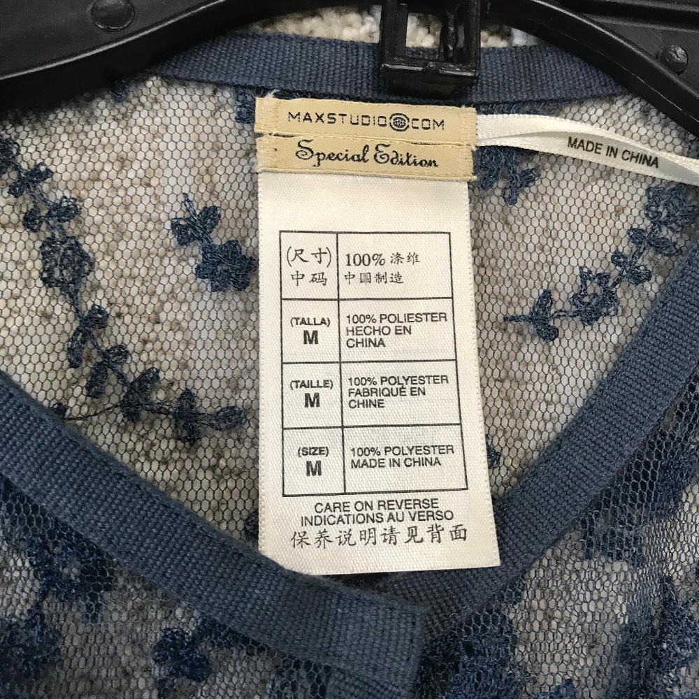 Max Studio Lace Top - Picture 4 of 5